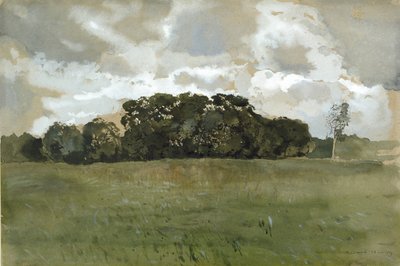 Landscape with grey Clouds, 1897 by Konstantin Andreevic Somov